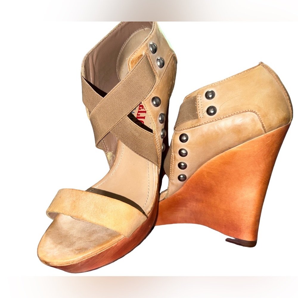 True Religion Studded wedge Heels